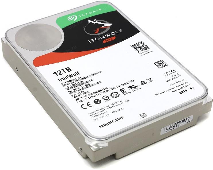 Жесткий диск Seagate 12TB SATA3-600 Ironwolf (ST12000VN0008)