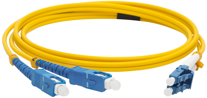 Патч-корд Lanmaster LAN-2LC-2SC/SU-1.0 желтый