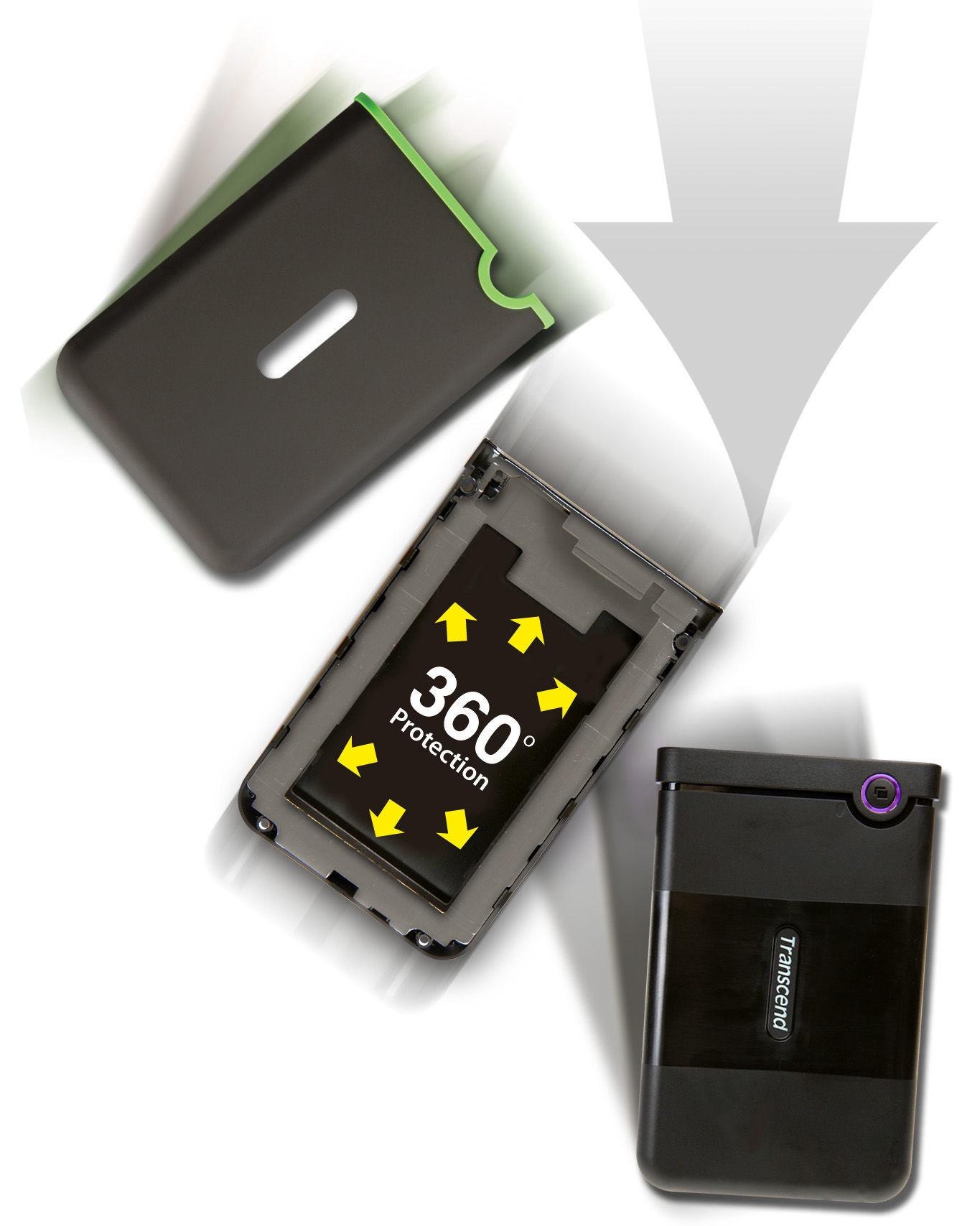 Внешний накопитель Transcend TS2TSJ25M3S серый