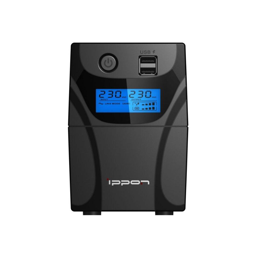 Источник бесперебойного питания Ippon Back Power Pro II Euro 850 черный (1005575)