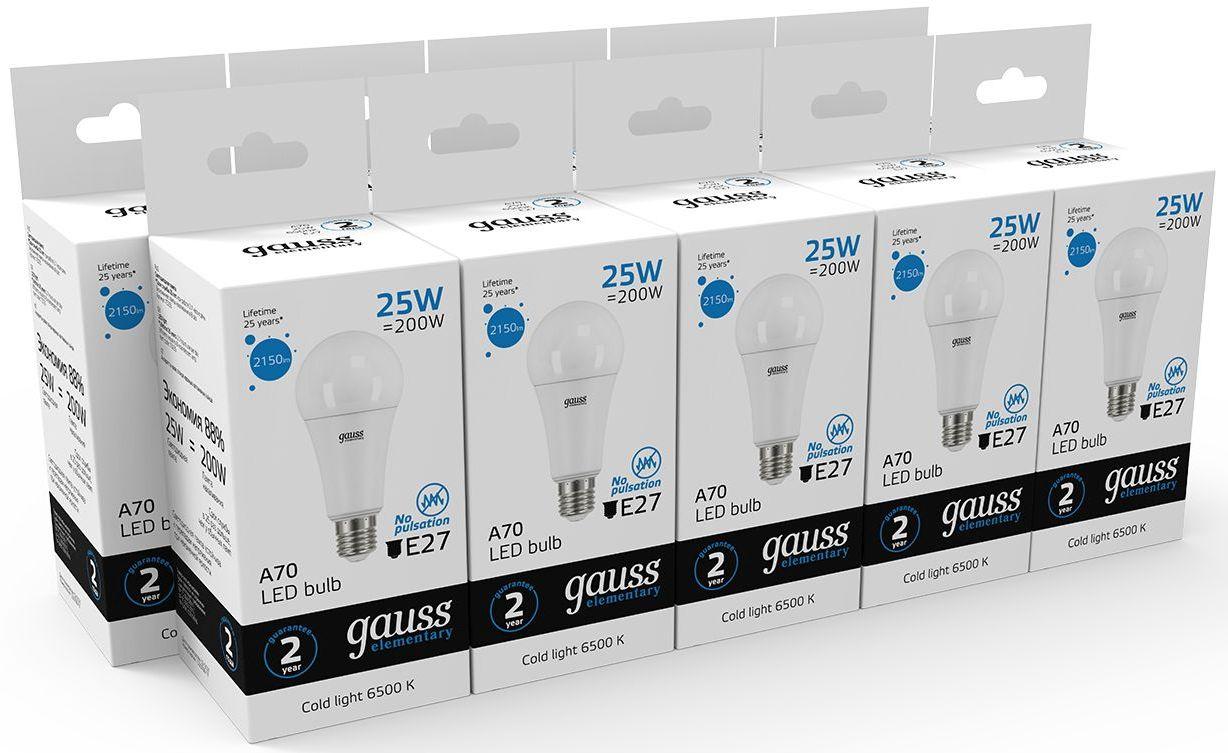 Светодиодная лампочка Gauss LED Elementary 10шт (73235)