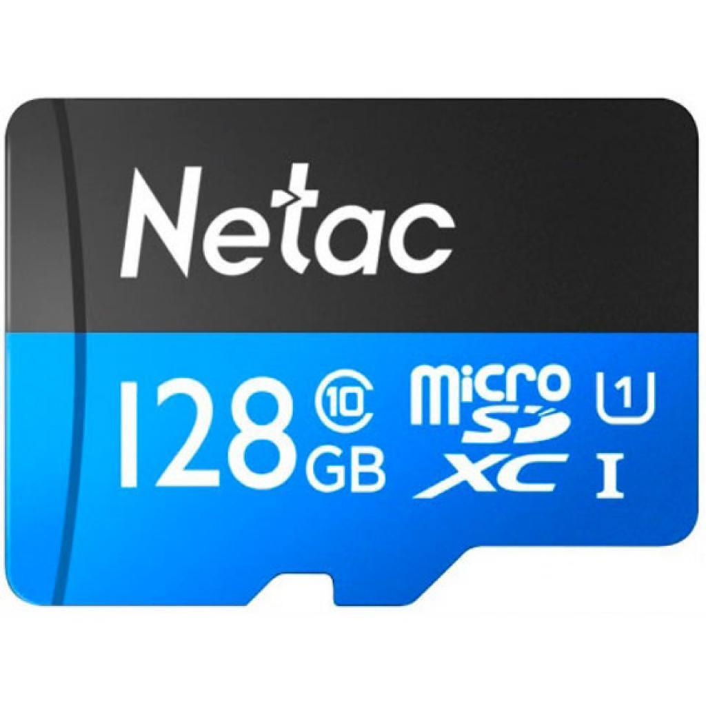 Карта памяти Netac MicroSDXC128GB Class 10 UHS-I U1 P500 Standard + адаптер (NT02P500STN-128G-R)