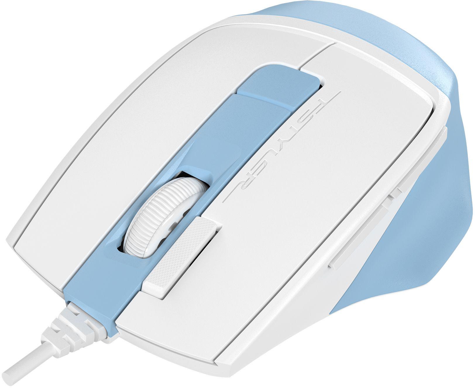 Мышь A4Tech Fstyler FM45S Air голубой/белый/Icy Blue