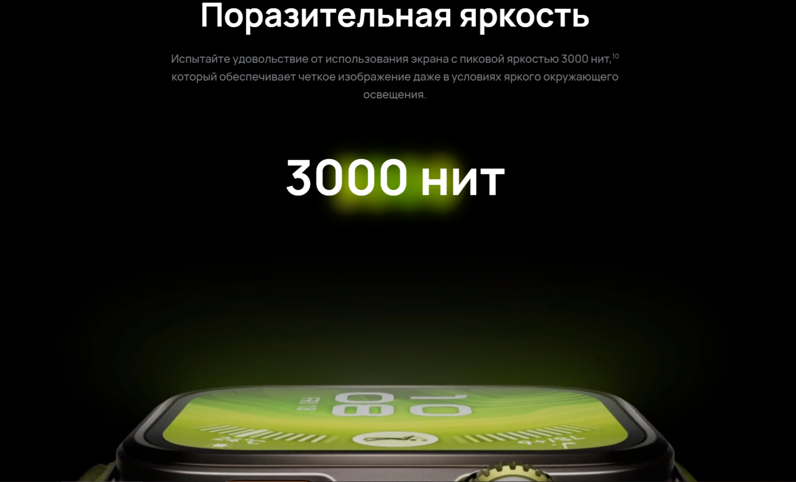 Умные часы Huawei Watch Fit 4 Pro SYA-B29 Black Fluoroelastomer Strap (55020FAJ)