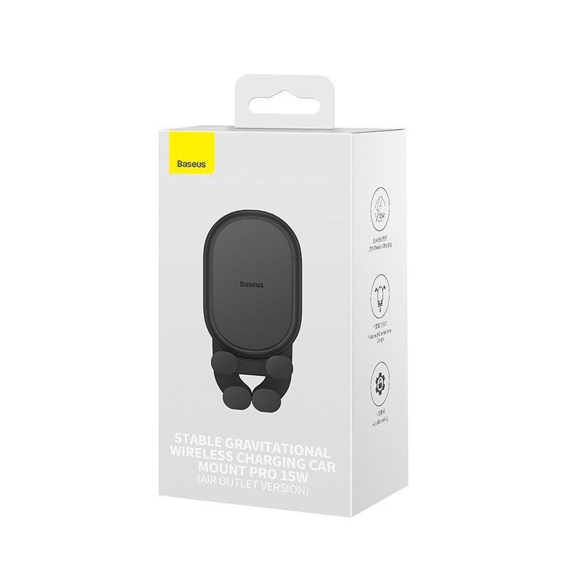 Держатель для смартфона Baseus Stable Pro Black (SUWX030001)