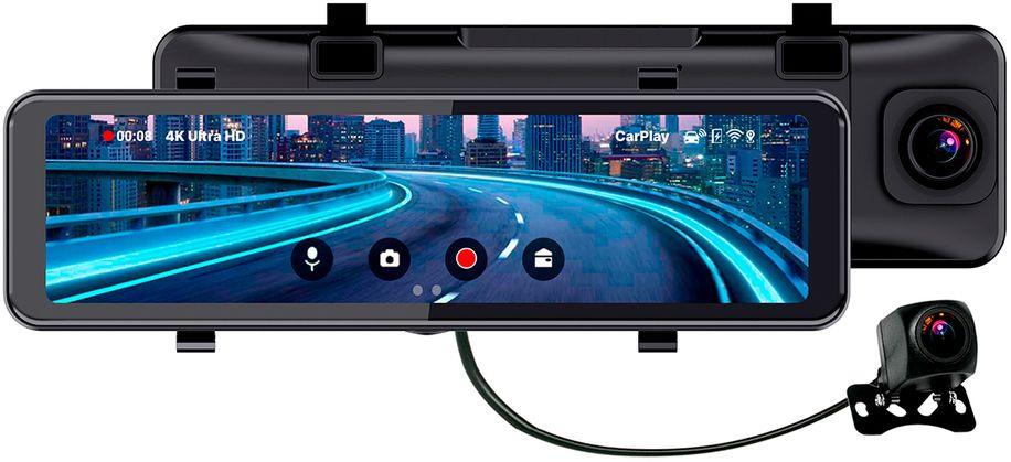 Автомобильный видеорегистратор TrendVision CarPlay Mirror черный