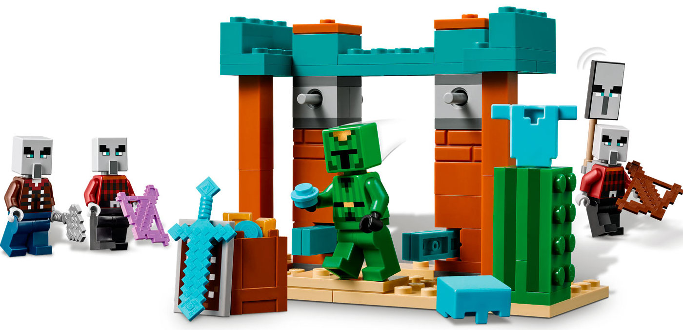 Конструктор Lego Minecraft Пустынный патруль илладжеров (21267)