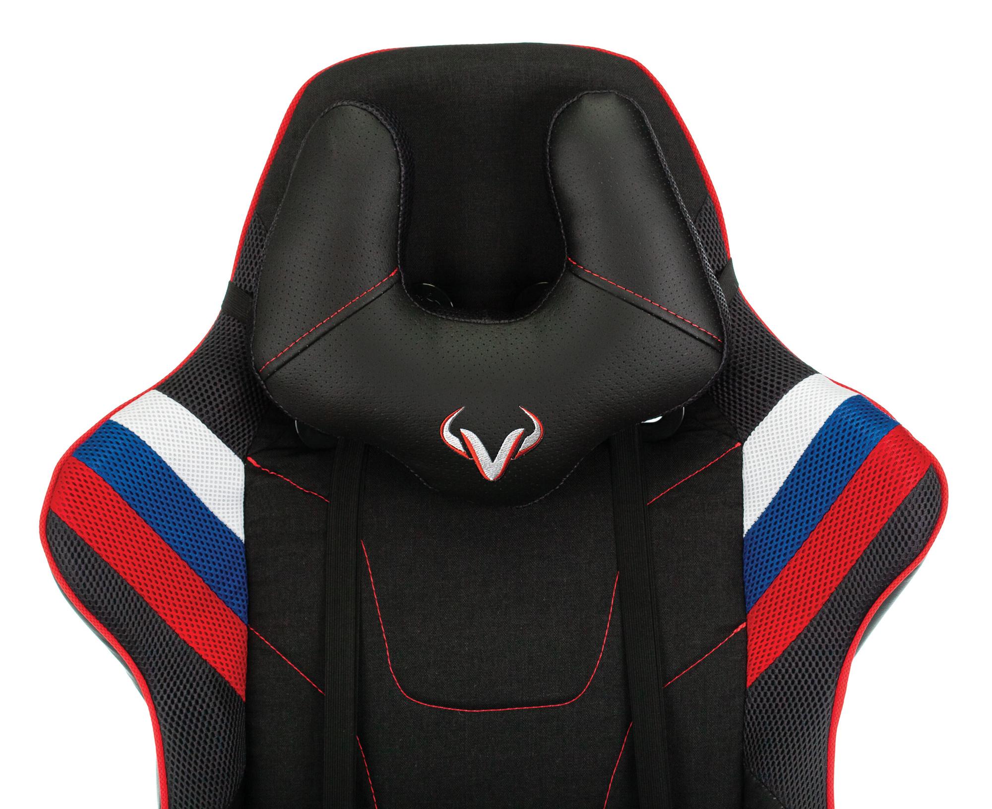 Геймерское кресло Zombie Viking 4 Aero RUS белый/синий/красный