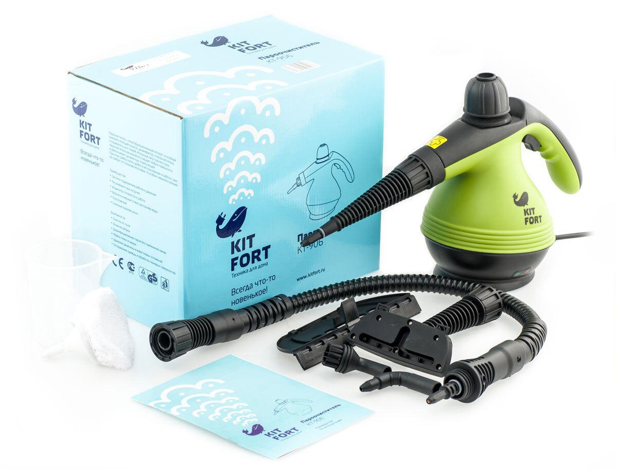 Пароочиститель Kitfort КТ-906 зеленый