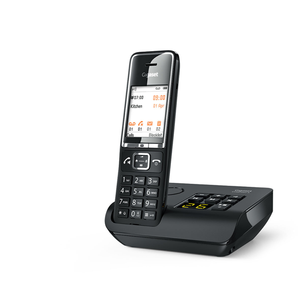 Радиотелефон DECT Gigaset Comfort 550A RUS черный (S30852-H3021-S204)