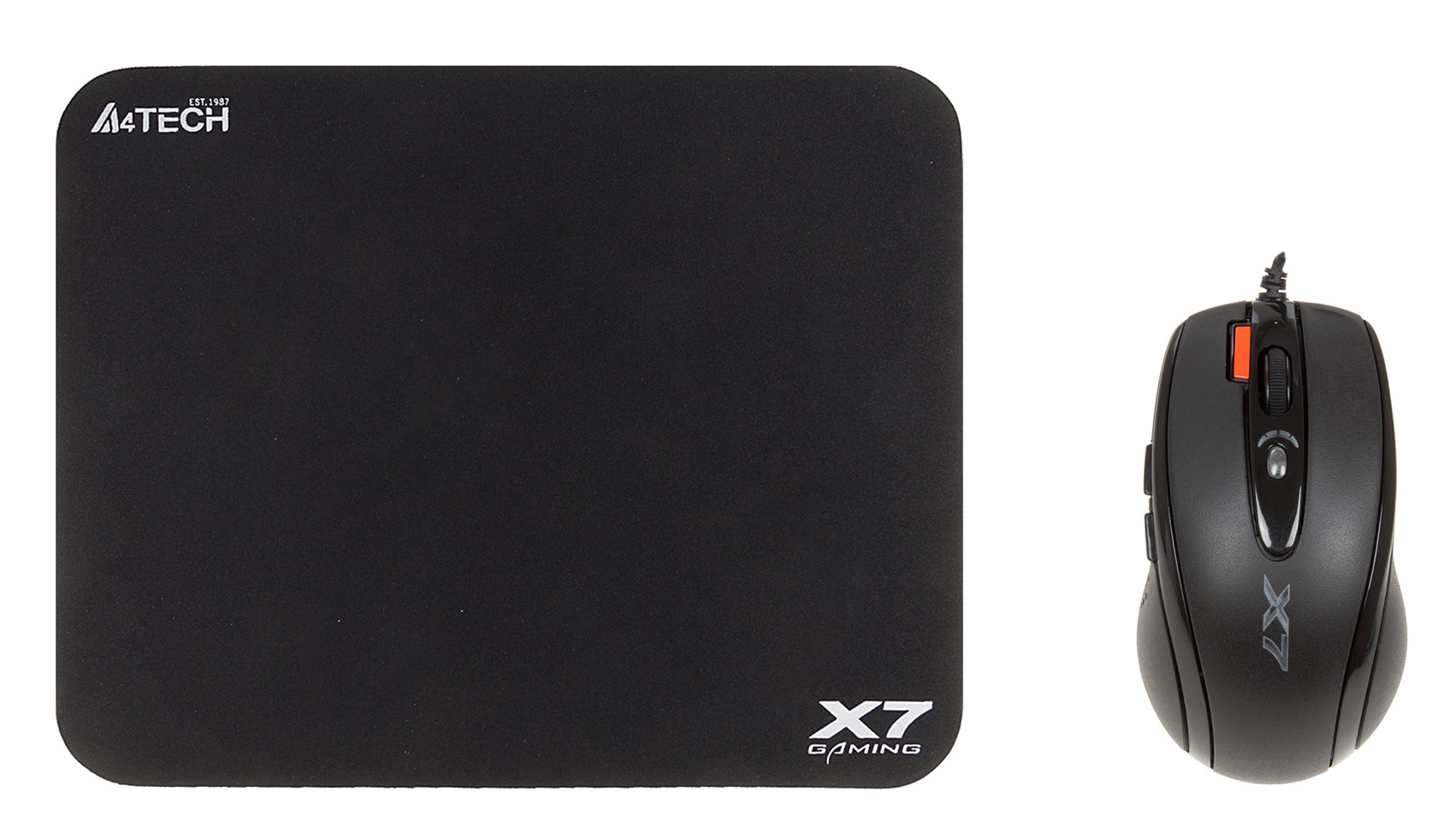 Мышь A4Tech X-7120 + коврик X7-200MP черный