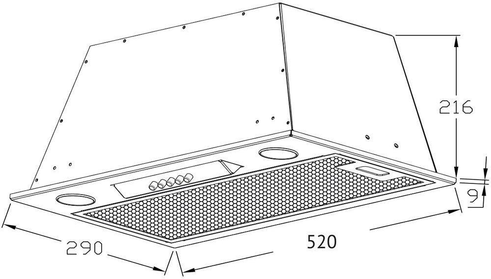 Кухонная вытяжка Korting KHI 6530 X