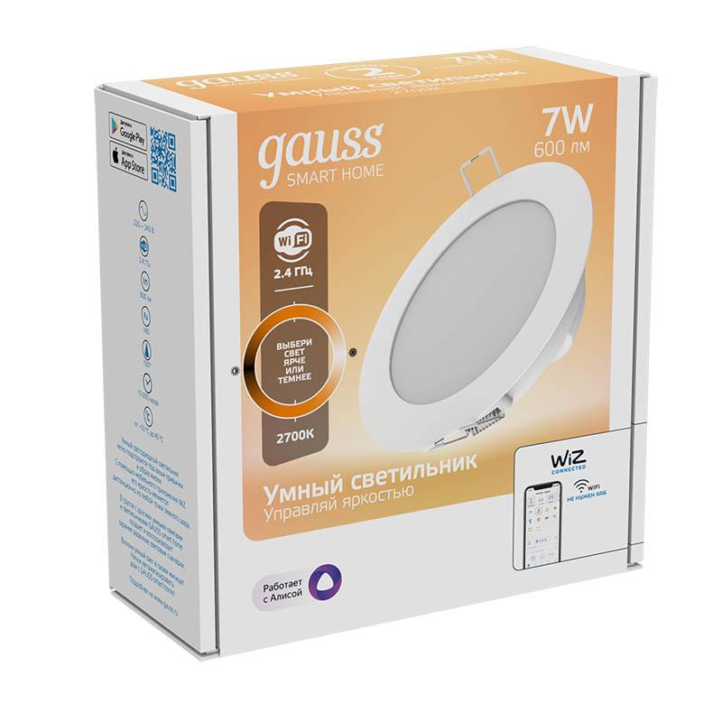 Потолочный светильник Gauss IoT Smart Home белый (2010122)