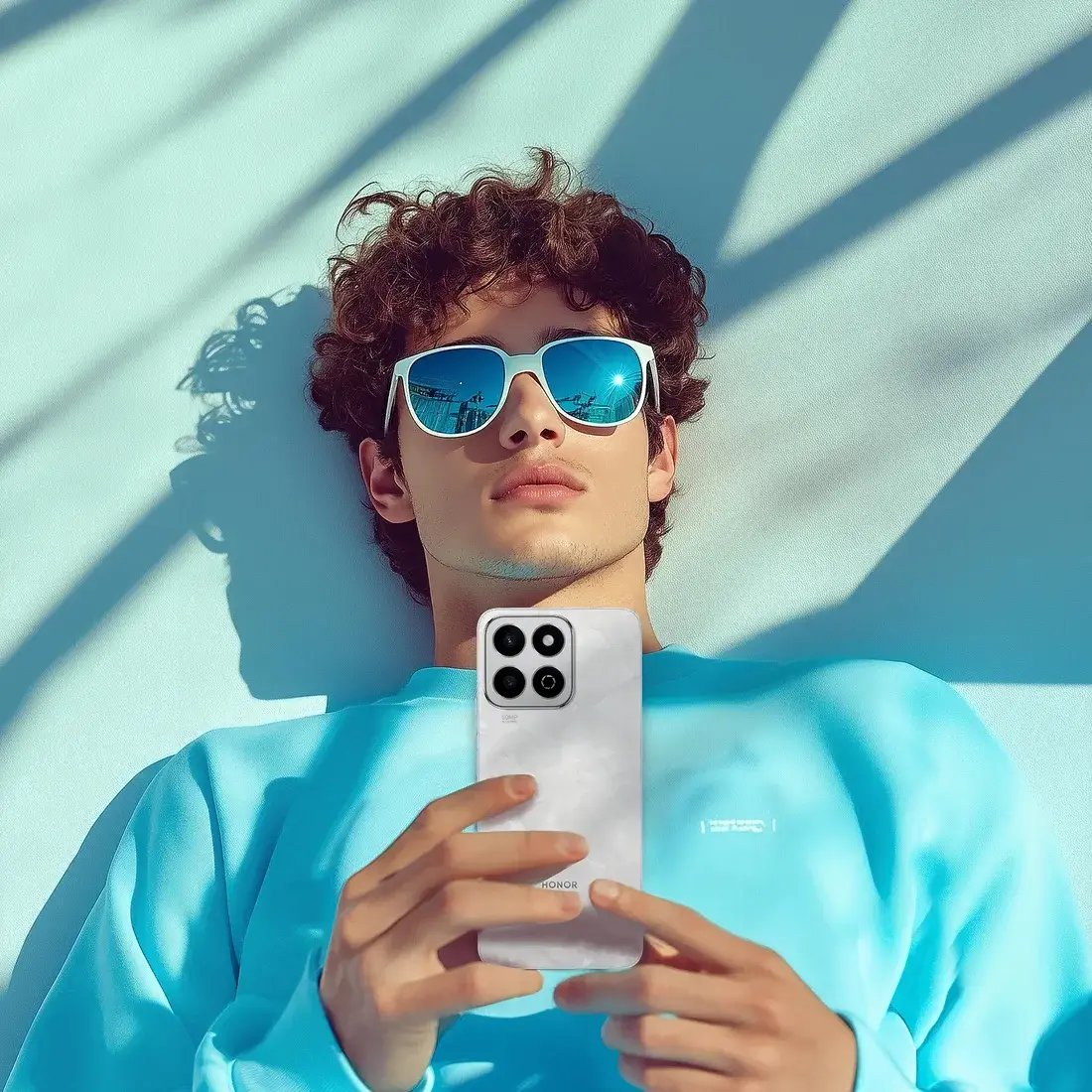 Смартфон Honor X7c 5G 8GB/256GB ALT-NX1 Moonlight White (5109BKBD)