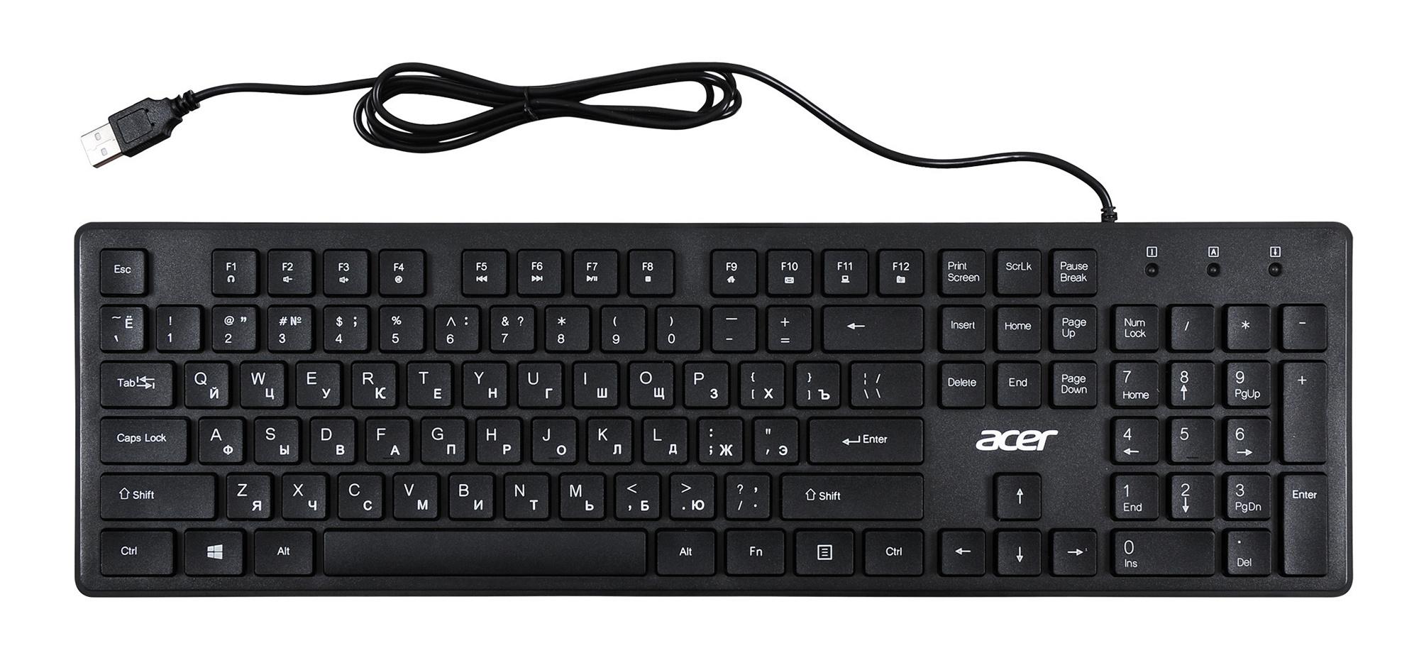 Клавиатура Acer OKW020 черный (ZL.KBDEE.001)