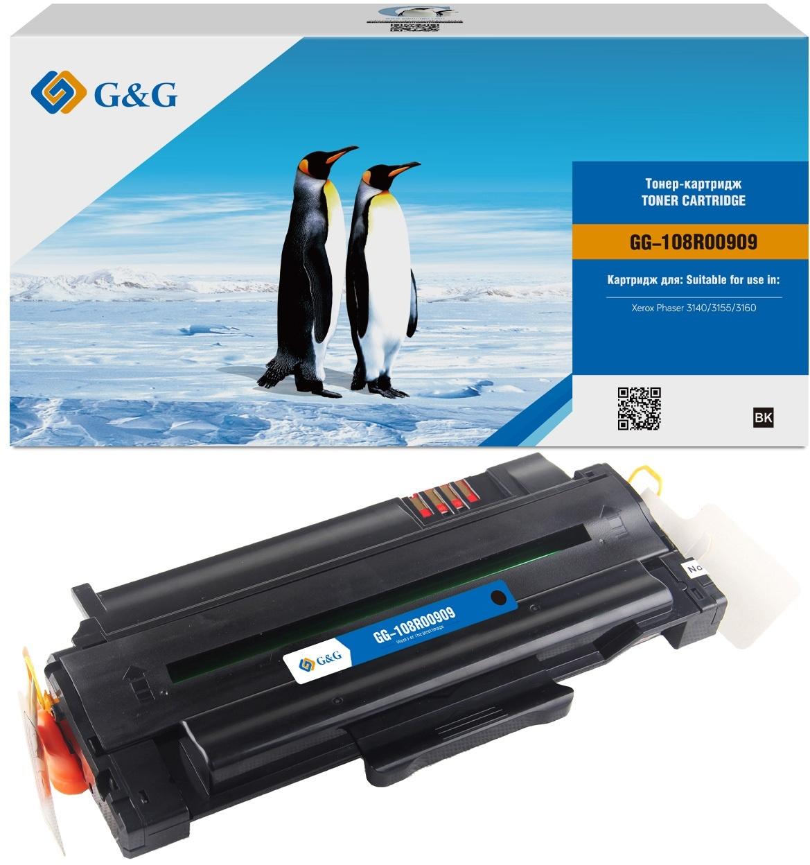 Картридж G&G GG-108R00909 черный