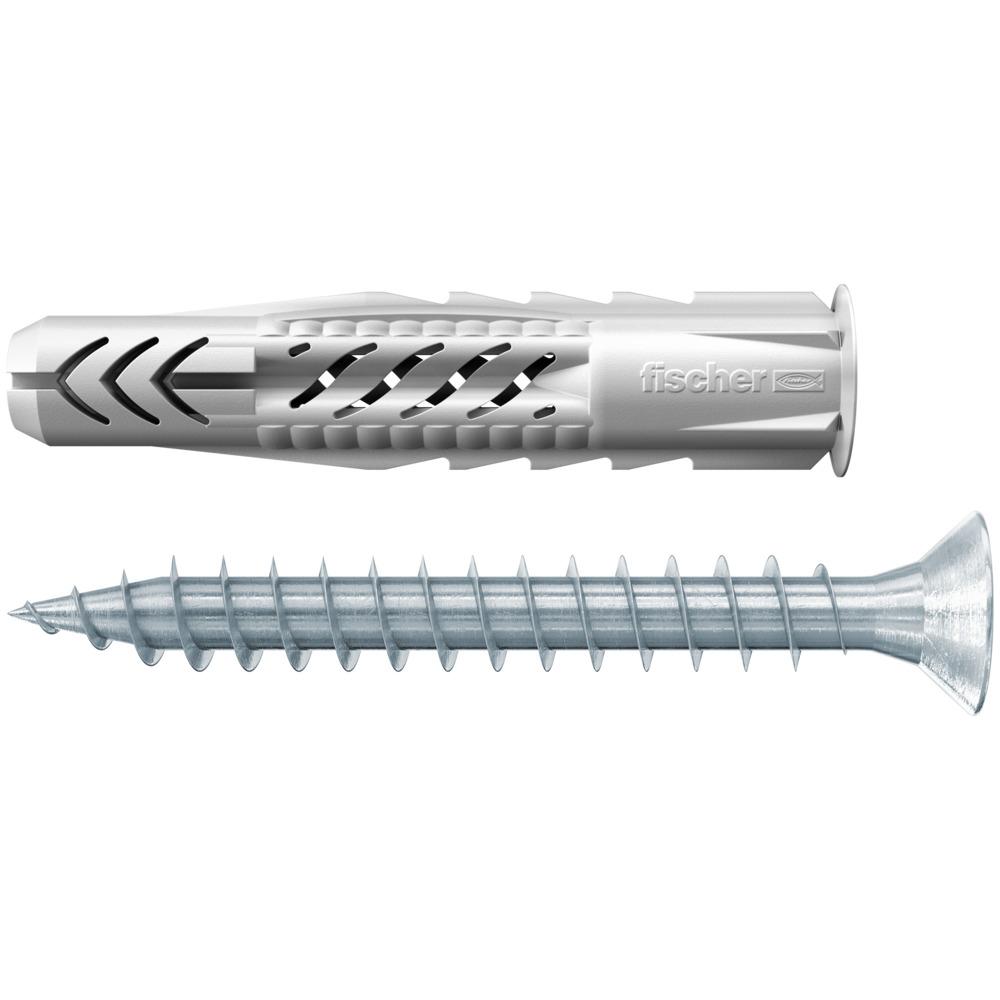 Дюбель Fischer UX 6х50 с саморезом с бортом 25шт (94759)