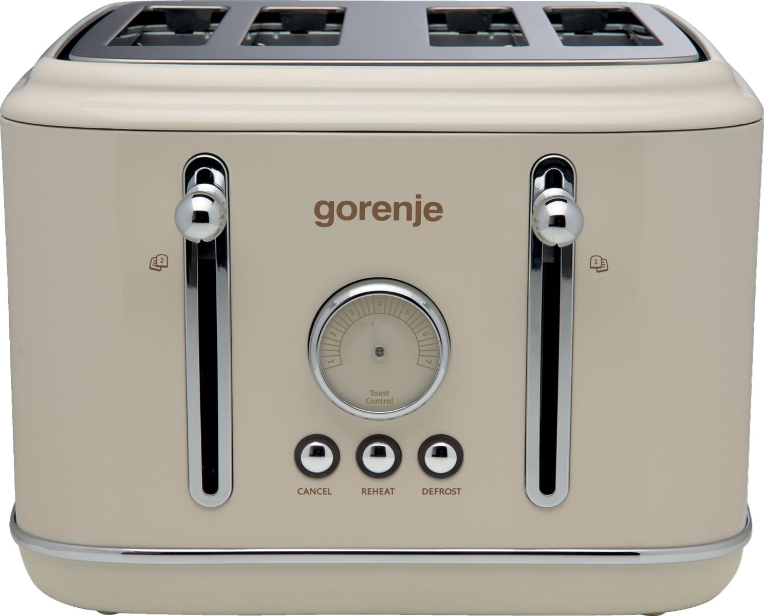 Тостер Gorenje T2300CLIN бежевый/серебристый