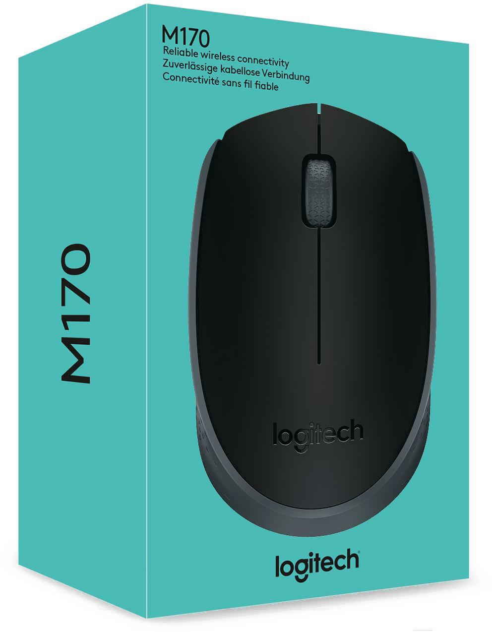 Мышь Logitech Wireless Mouse M171 черный/серый (910-004424)