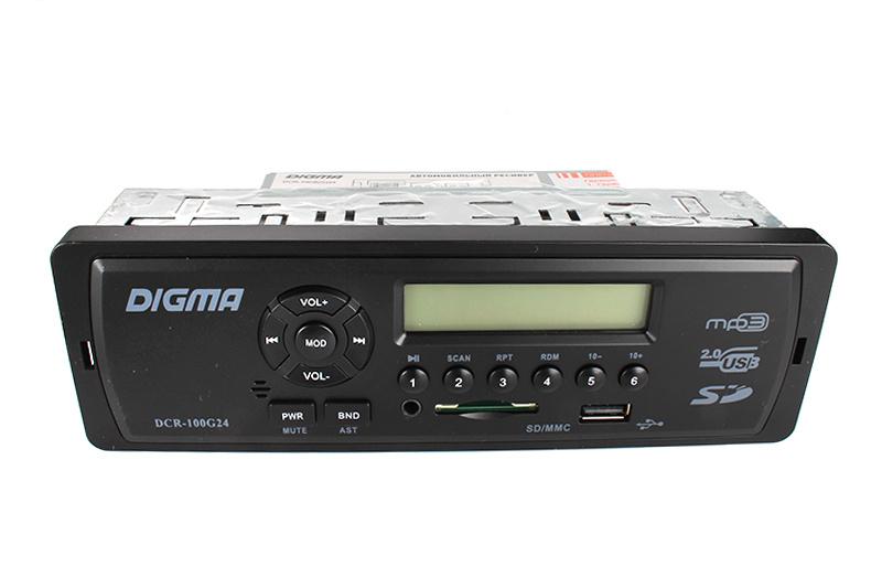 Автомагнитола Digma DCR-100G24