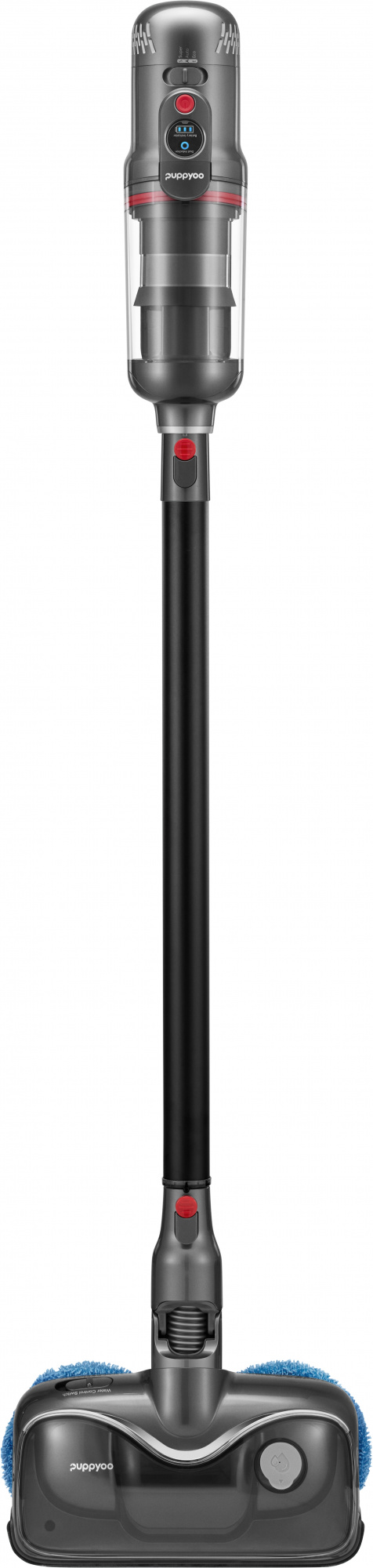 Пылесос Puppyoo T12 Plus Rinse серый