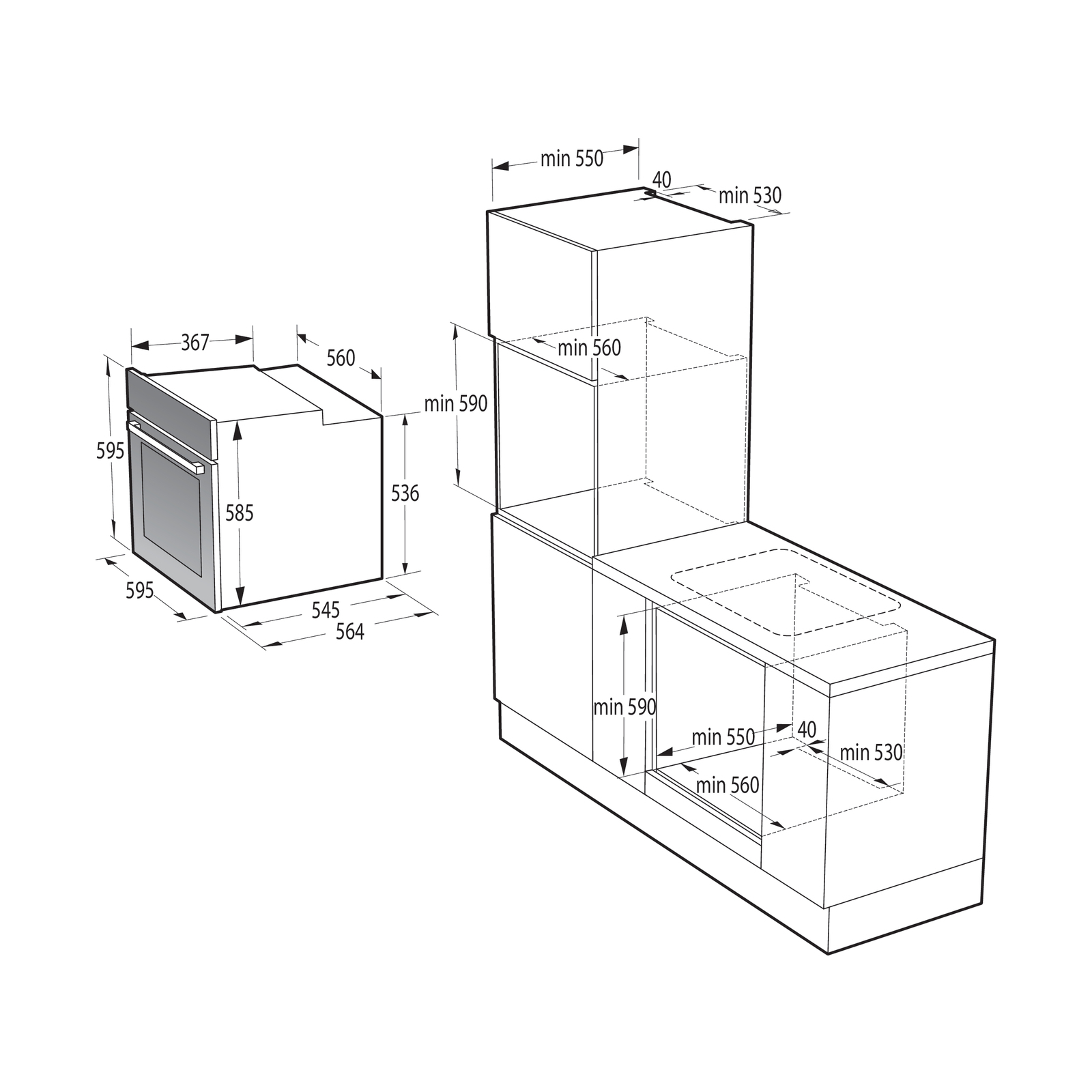 Духовой шкаф Gorenje BPS6737E14BG черный