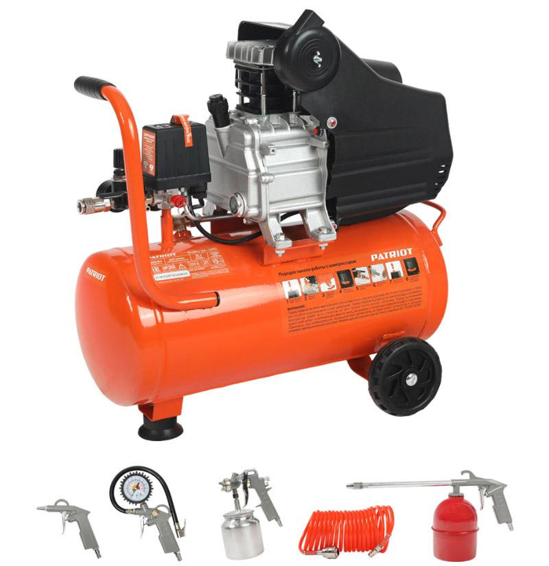 Компрессор Patriot EURO 50-260K оранжевый (525306316)