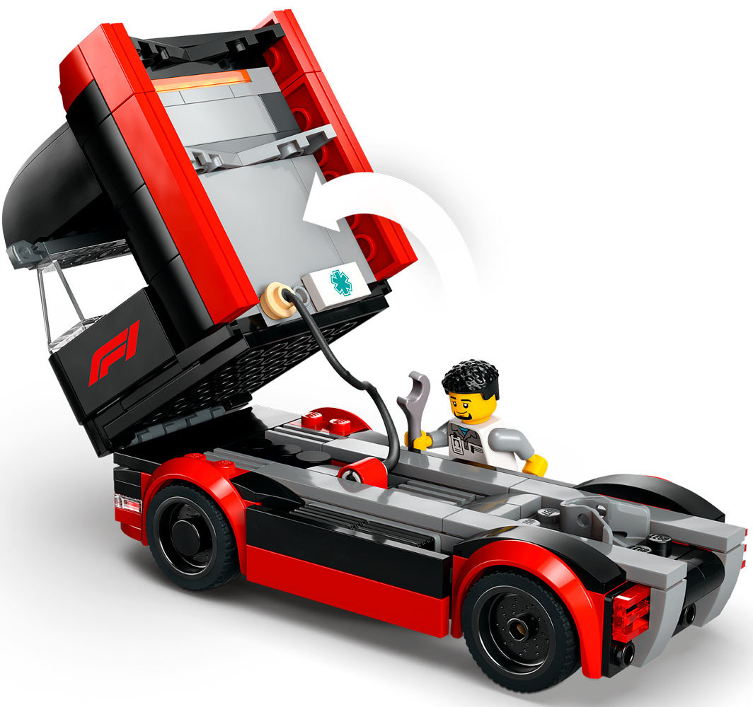 Конструктор Lego City Грузовик F1 с болидами F1 RB20 и AMR24 (60445)