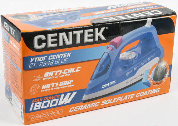 Утюг Centek CT-2348 голубой