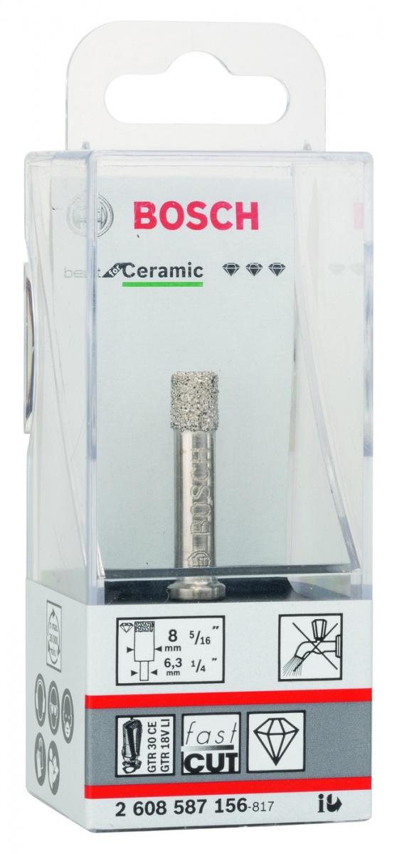 Алмазная коронка Bosch 8ммx35мм Best for Ceramic Diamonddrilling 2.608.587.156