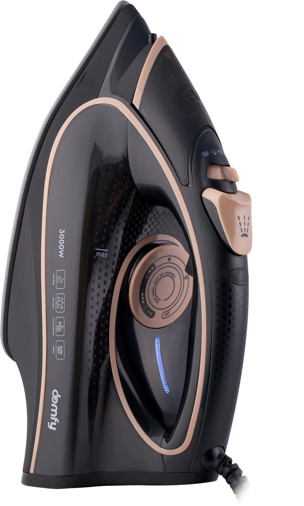 Утюг Domfy DSC-EI901 черный/золотистый