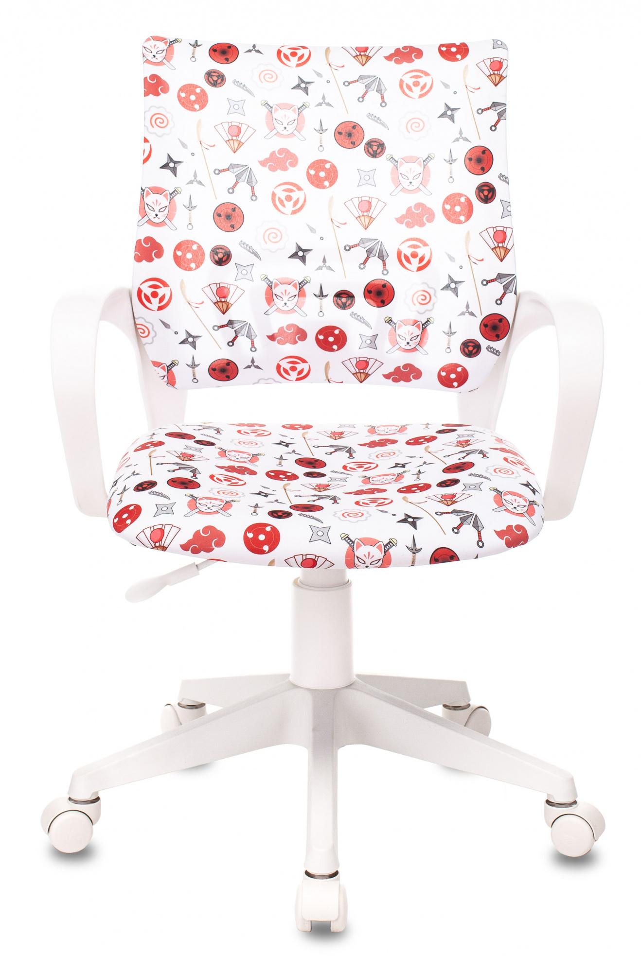 Кресло детское Бюрократ KD-W4/NRTO-WH белый аниме пластик белый