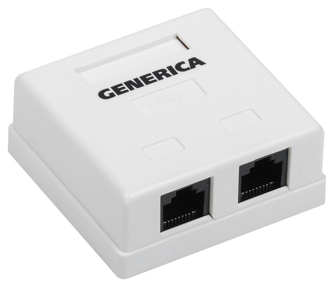 Розетка компьютерная ITK Generica белый (CS2-1C5EU-22-G)