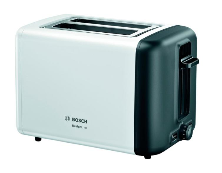 Тостер Bosch TAT3P421 белый/черный