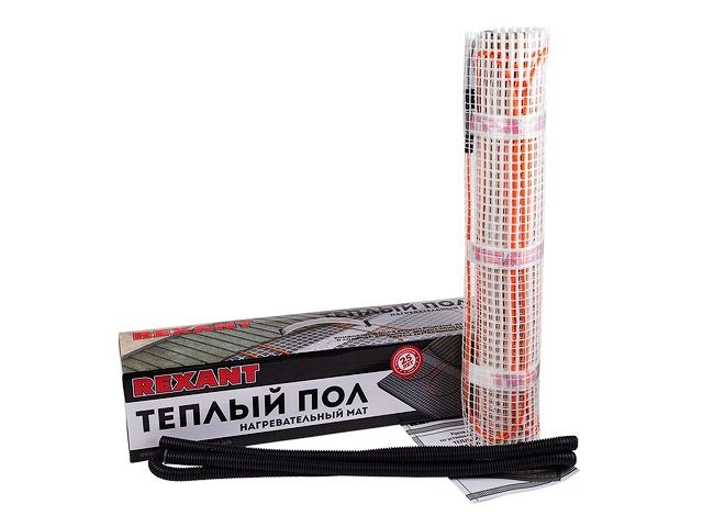 Теплый пол (нагрев. мат) Extra (4,0м2, 0,5х8,0м, 640Вт, двужильн.) REXANT (Нагревательный мат 4м.кв  - предназначен  для лоджий и балконов, кухня (раб