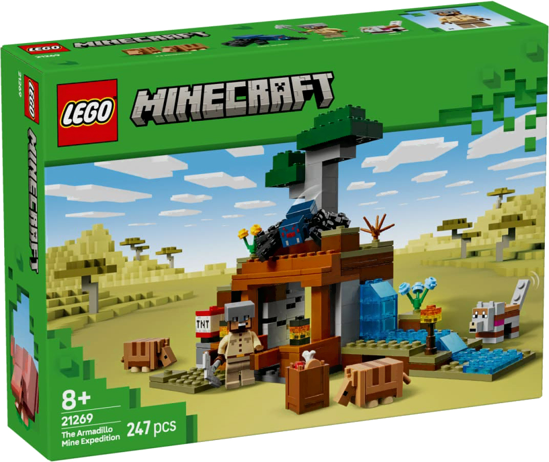 Конструктор Lego Minecraft Экспедиция на рудник Броненосец (21269)