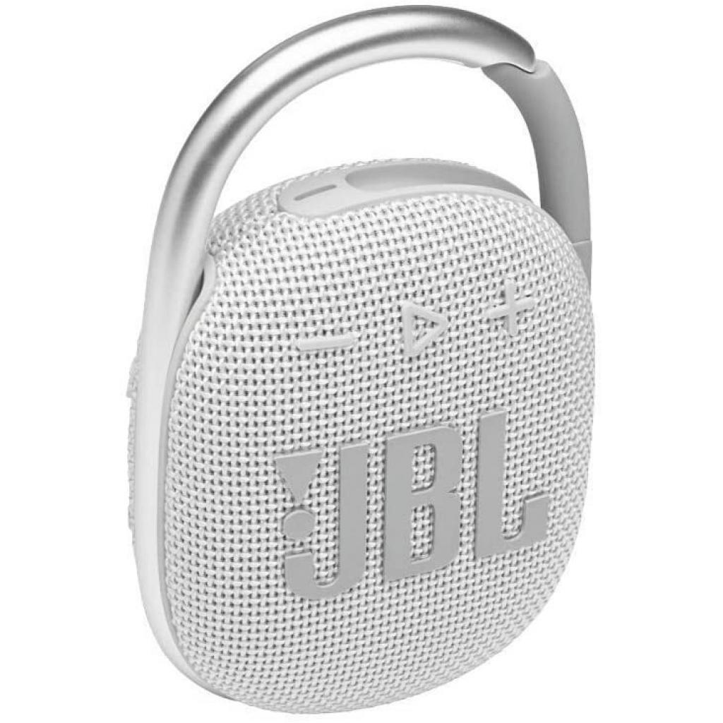 Беспроводная колонка JBL Clip 4 белый (JBLCLIP4WHT)