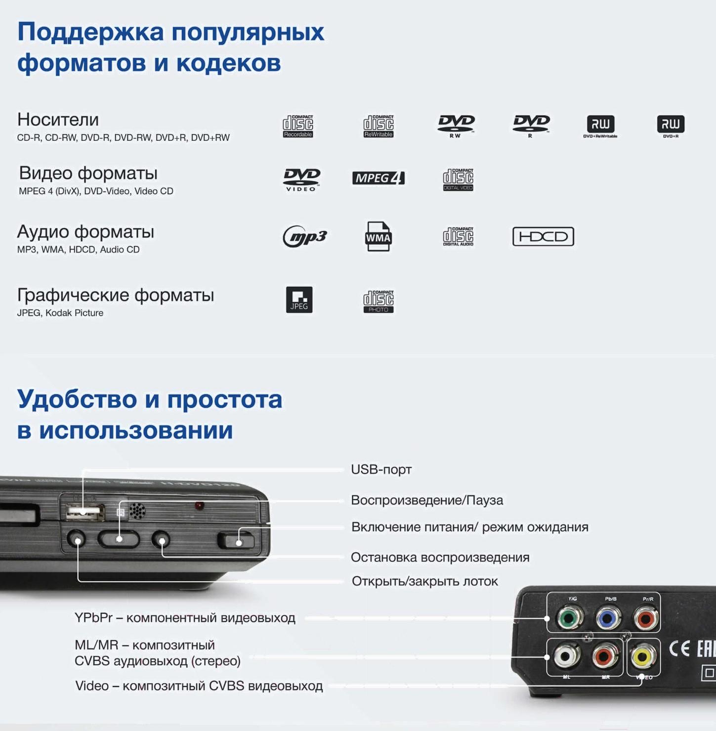 DVD-плеер Hyundai H-DVD120