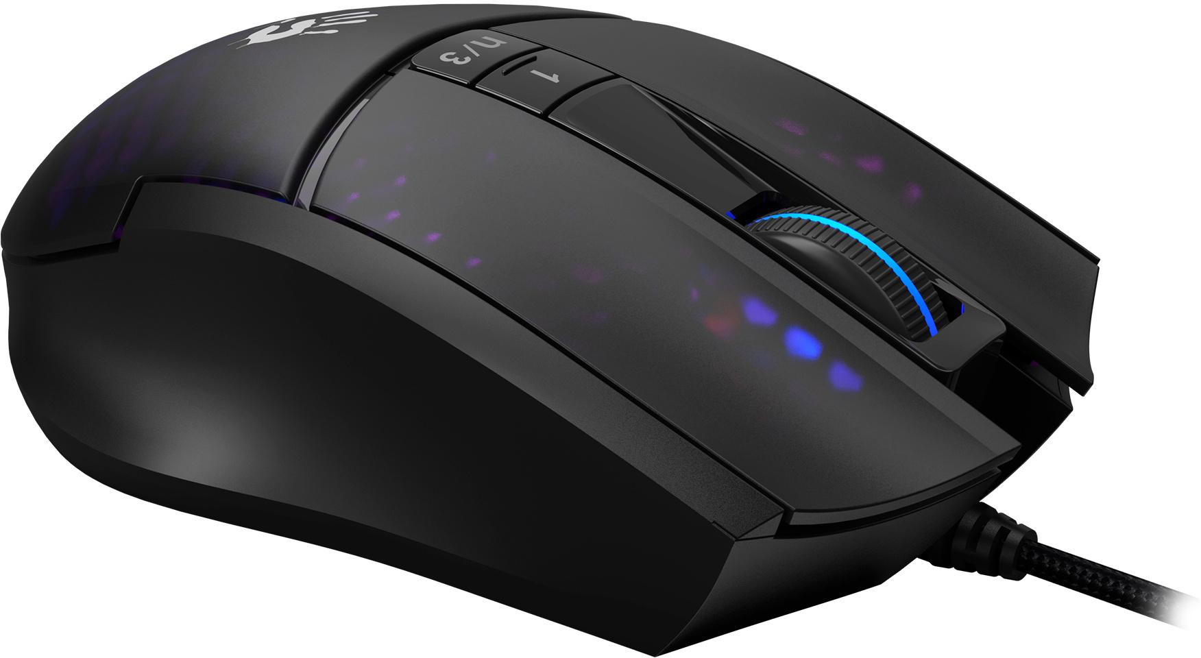 Мышь A4Tech Bloody L65 Max черный/фиолетовый