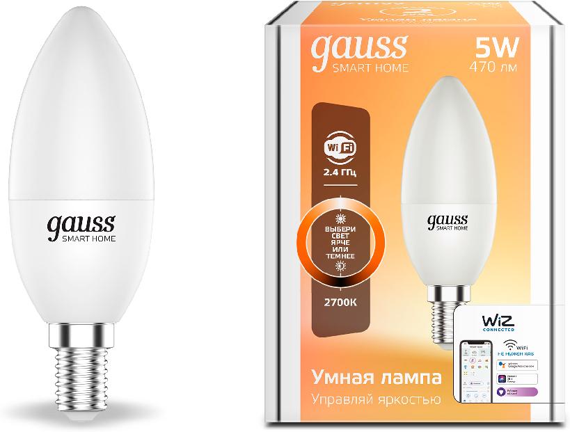 Умная лампа Gauss IoT Smart Home E14 1100112