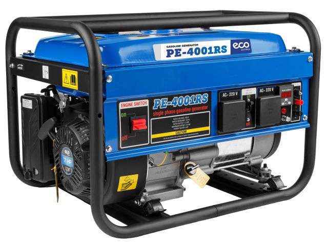 Электростанция (генератор бензиновый) ECO PE-4001RS (2.8 кВт, 230 В, бак 15.0 л, вес 38 кг)