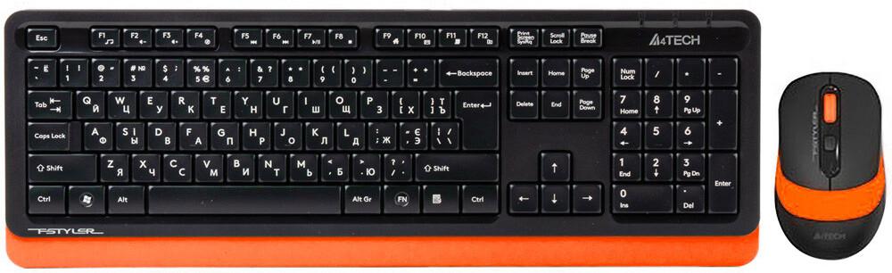 Набор периферии A4Tech Fstyler FG1010 Orange черный/оранжевый