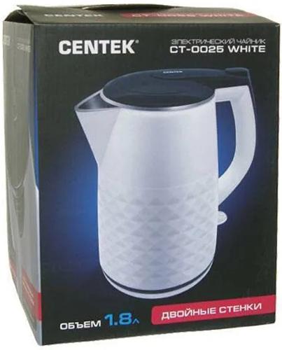 Электрочайник Centek CT-0025 белый