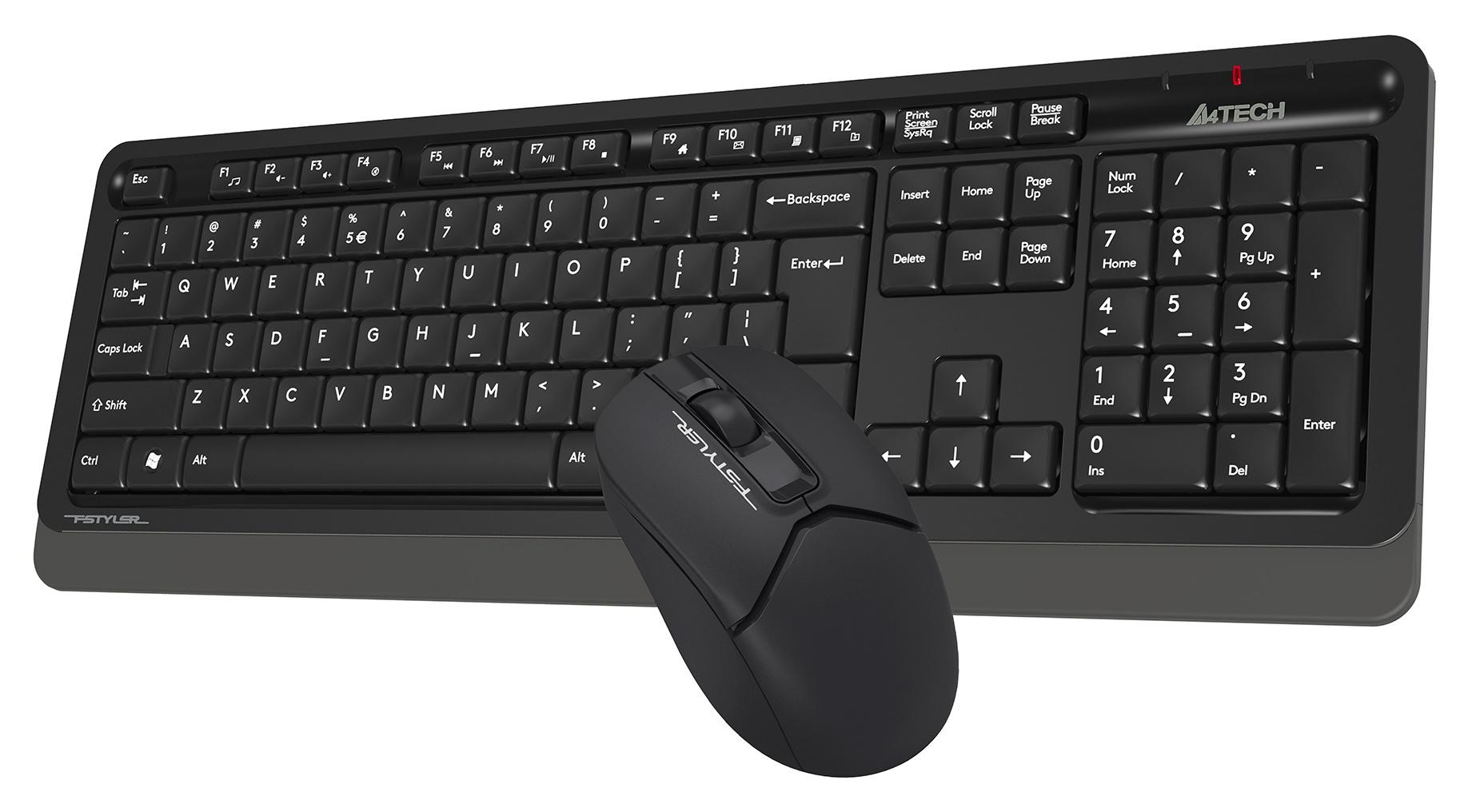 Набор периферии A4Tech Fstyler FG1012 черный/серый