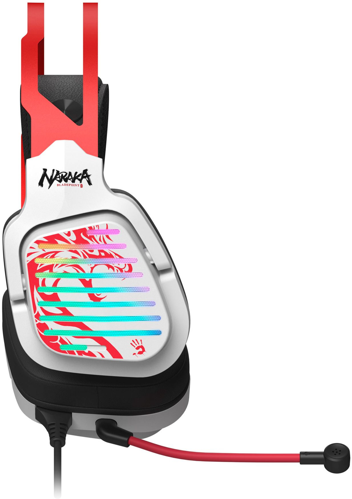 Наушники A4Tech Bloody G560 Naraka белый/красный