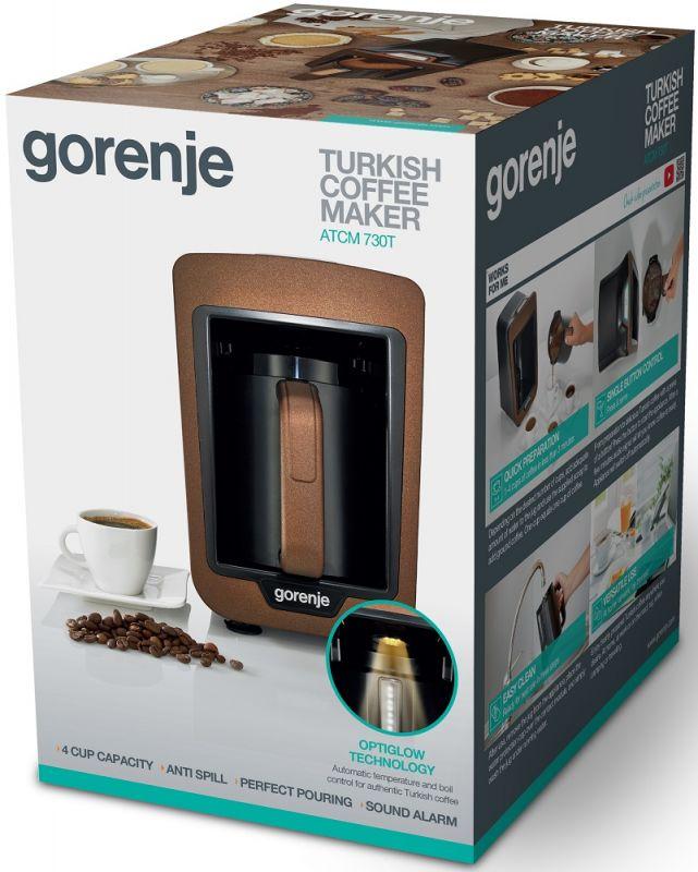 Кофеварка Gorenje ATCM730T Black/Brown (575528)
