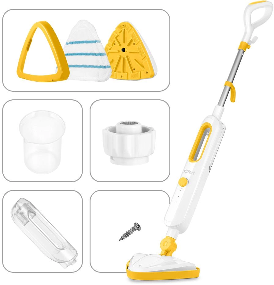 Паровая швабра Kitfort КТ-1048-1 желтый