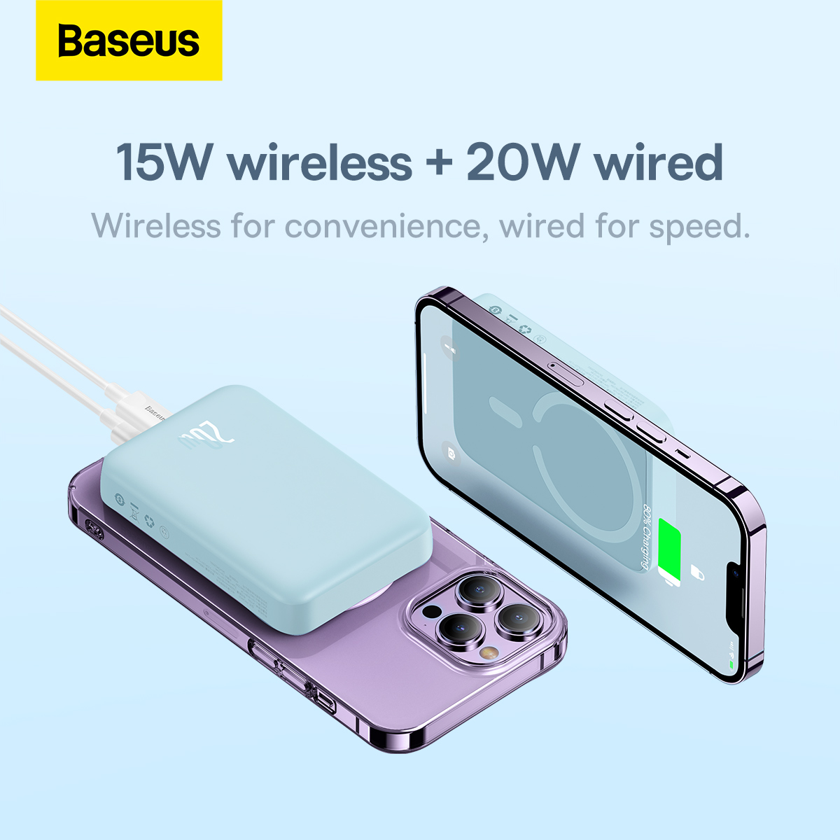 Портативное зарядное устройство Baseus PPCXM10 Blue (PPCX110103)