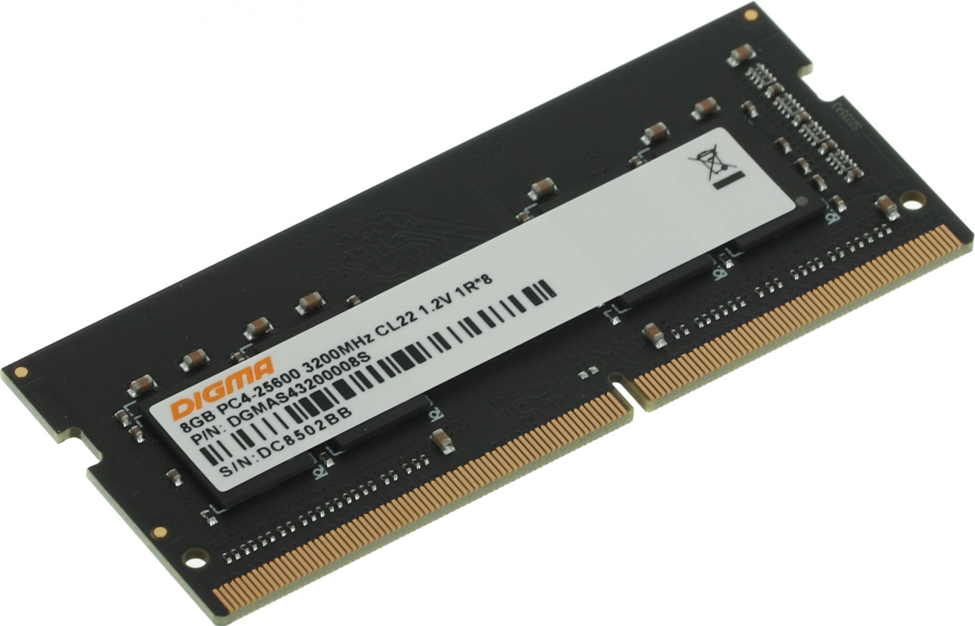 Оперативная память Digma DDR4 8Gb RTL (DGMAS43200008S)