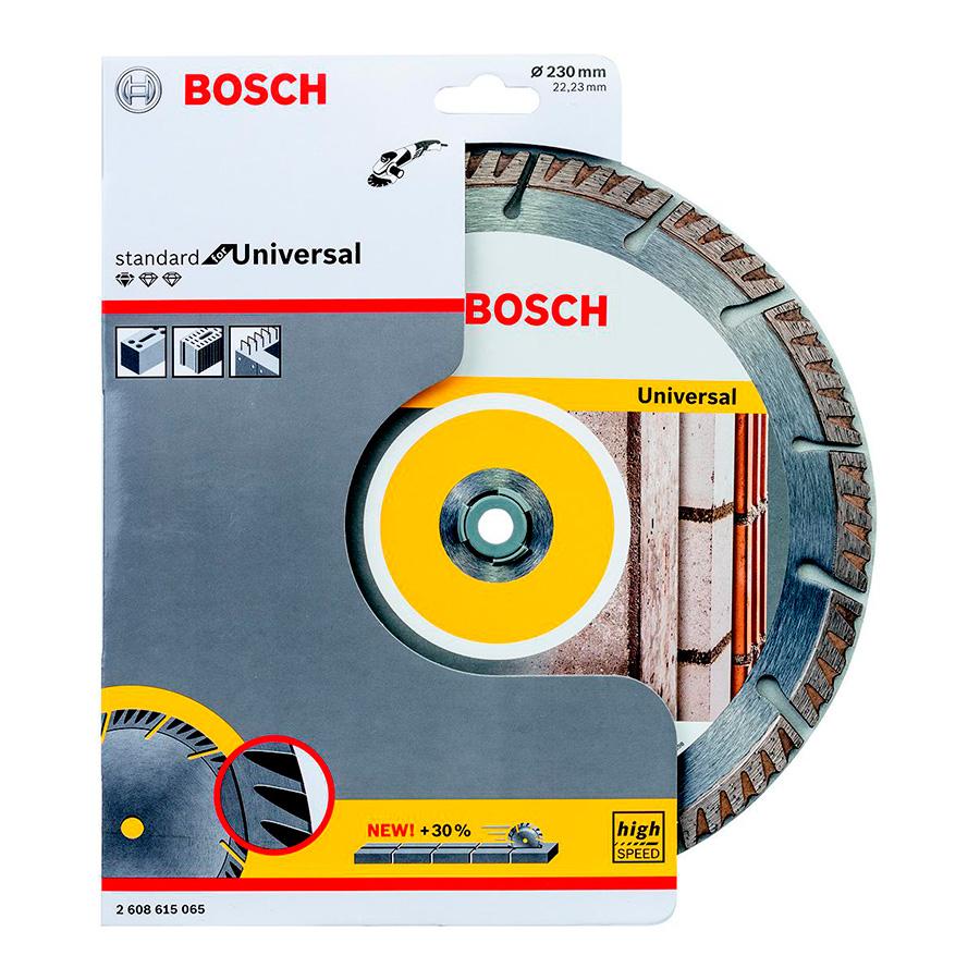 Алмазный диск Bosch 230х22.2 мм универсальный сегмент. Turbo Standard for Universal 2.608.615.065